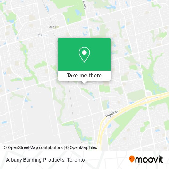 Albany Building Products map