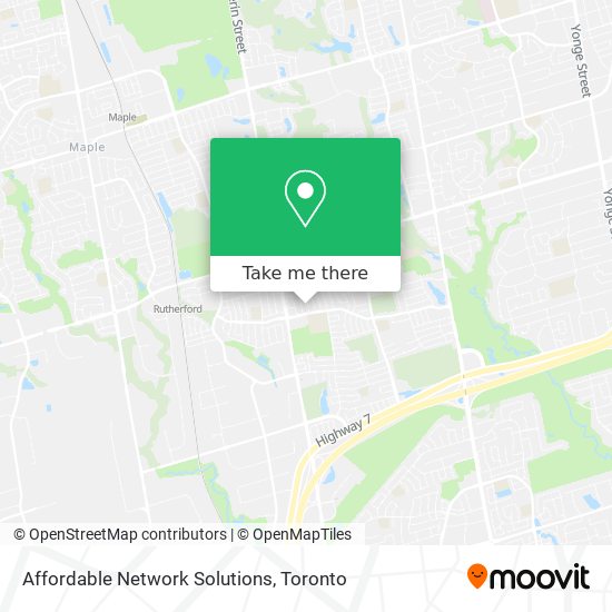 Affordable Network Solutions map