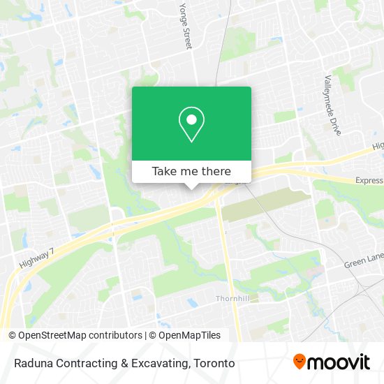 Raduna Contracting & Excavating map