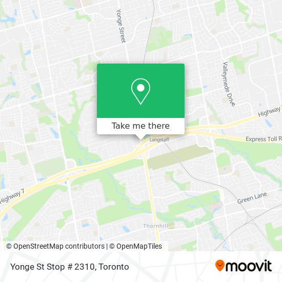 Yonge St Stop # 2310 plan