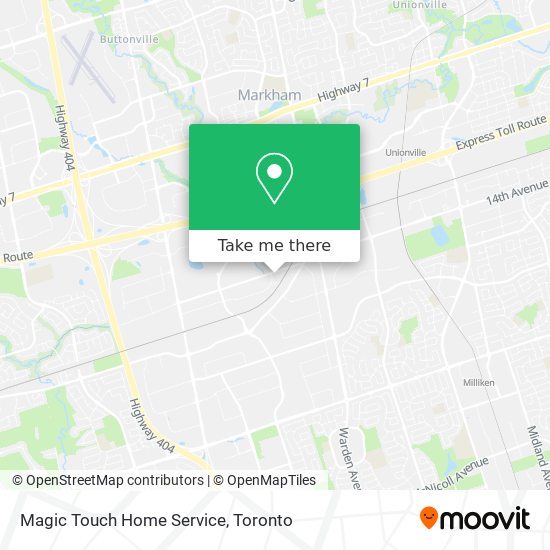 Magic Touch Home Service map