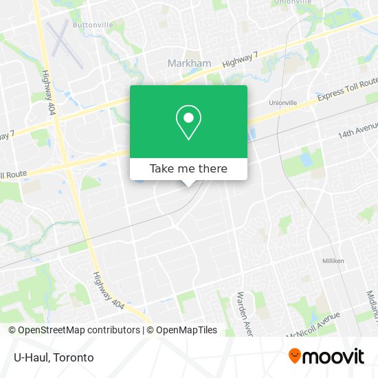 U-Haul map