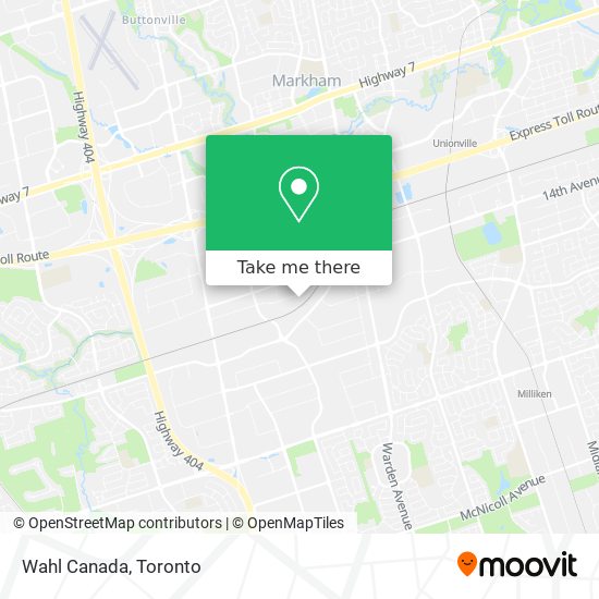 Wahl Canada map