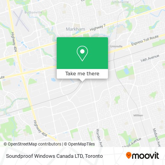 Soundproof Windows Canada LTD map
