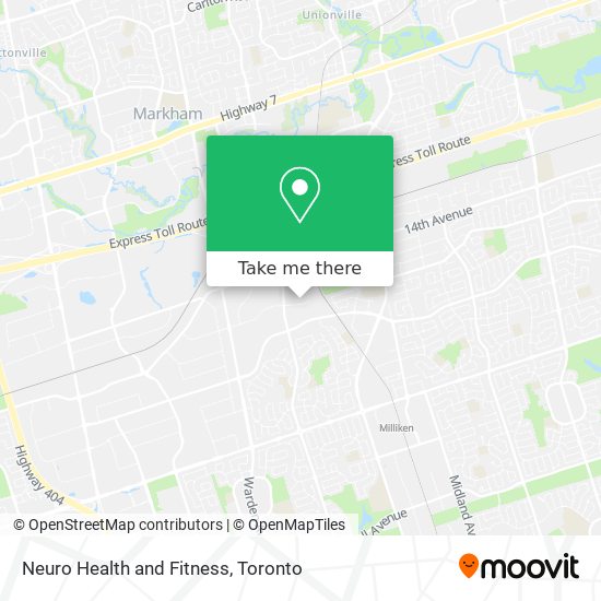 Neuro Health and Fitness map