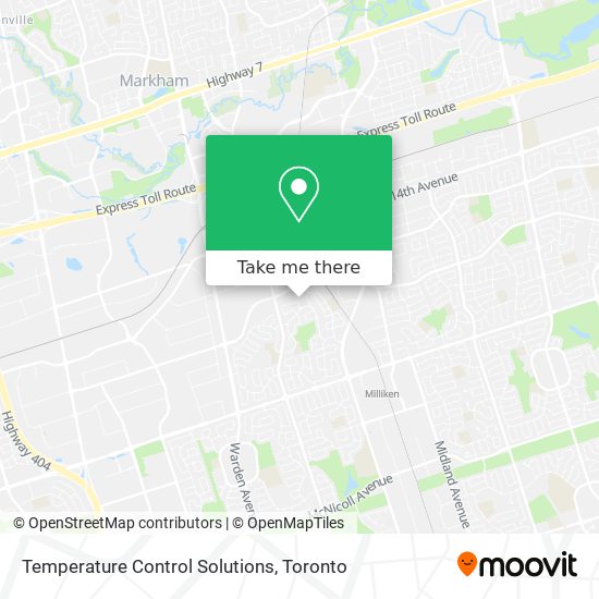 Temperature Control Solutions map