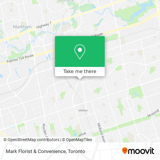 Mark Florist & Convenience map