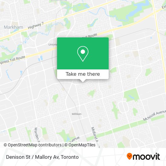 Denison St / Mallory Av map