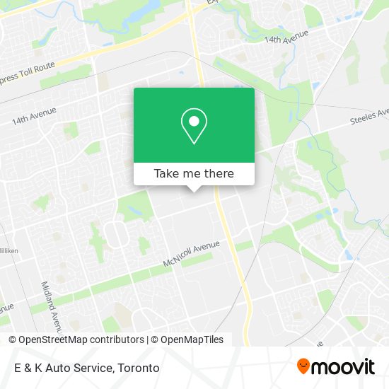 E & K Auto Service map