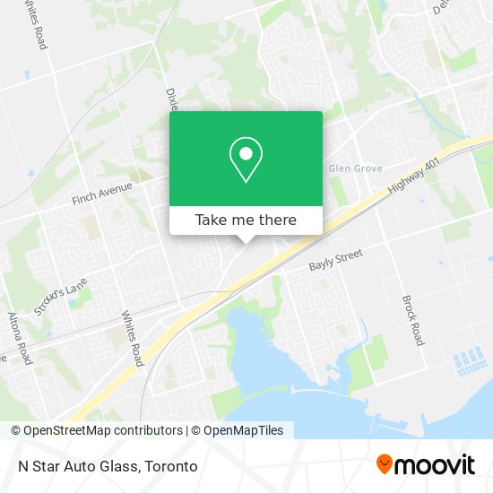 N Star Auto Glass map