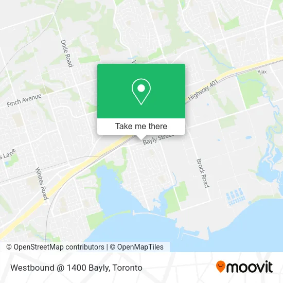 Westbound @ 1400 Bayly map