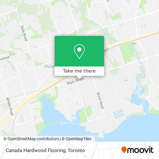 Canada Hardwood Flooring map