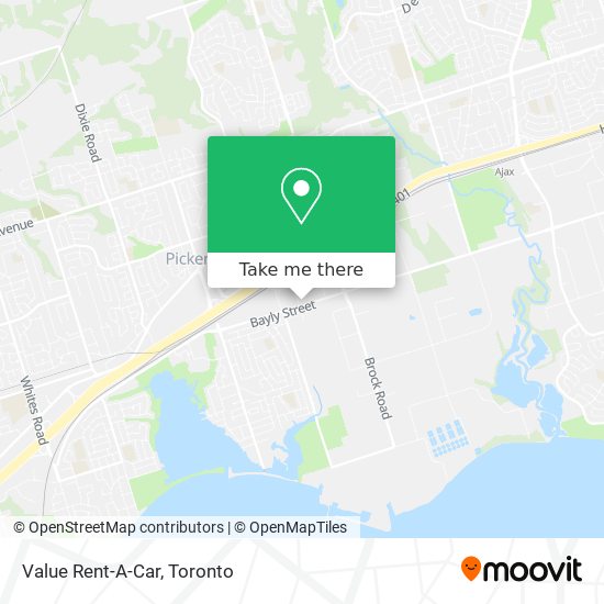 Value Rent-A-Car map