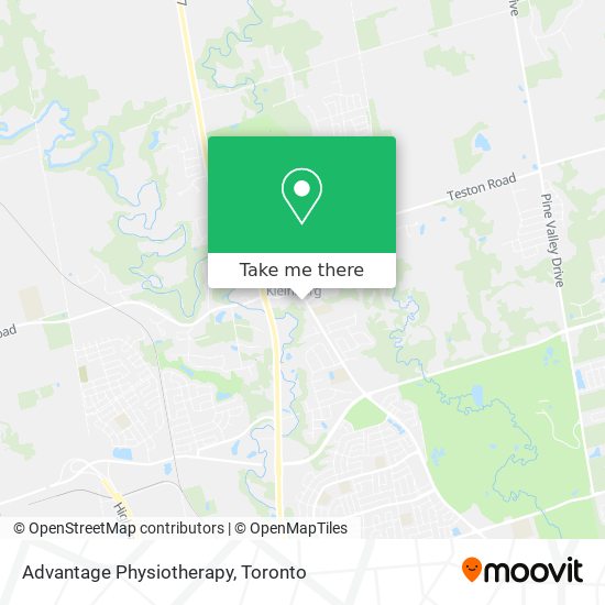 Advantage Physiotherapy map