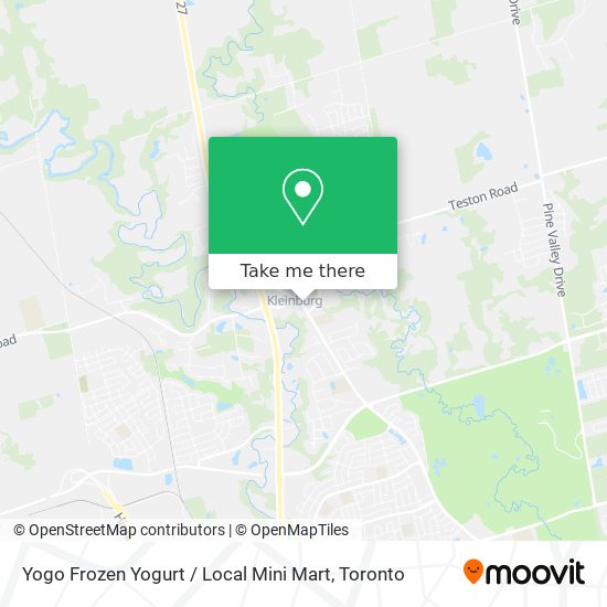 Yogo Frozen Yogurt / Local Mini Mart plan