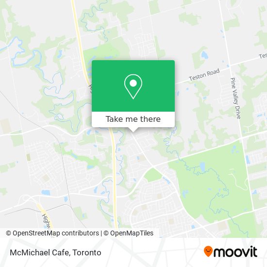McMichael Cafe map
