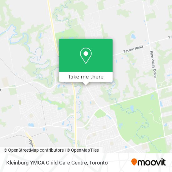 Kleinburg YMCA Child Care Centre plan