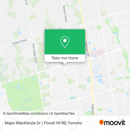 Major MacKenzie Dr / Fossil Hil RD plan