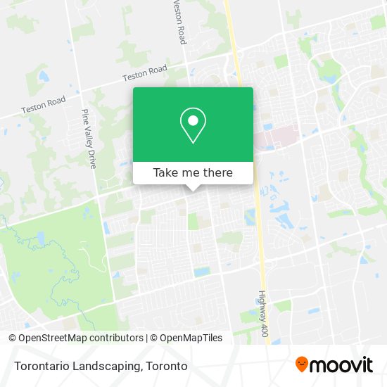 Torontario Landscaping map