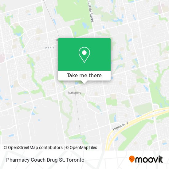 Pharmacy Coach Drug St map