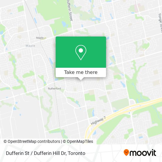 Dufferin St / Dufferin Hill Dr map