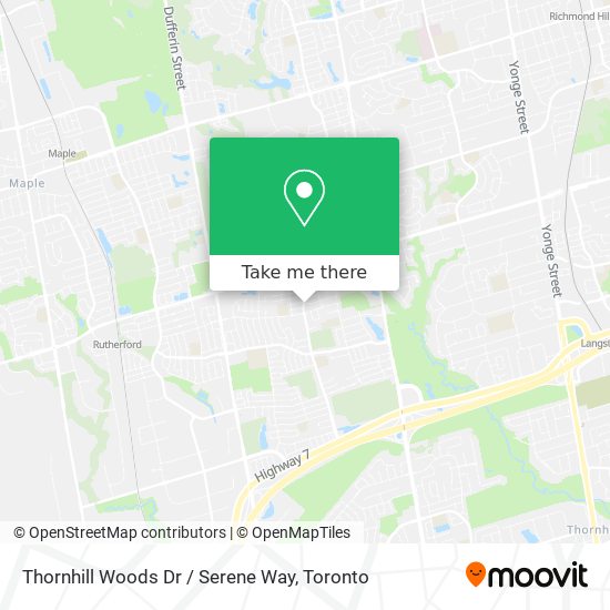 Thornhill Woods Dr / Serene Way map