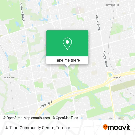 Ja'Ffari Community Centre map