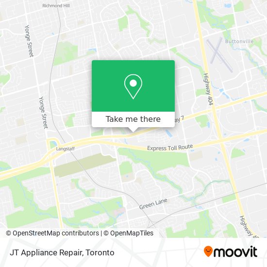 JT Appliance Repair map