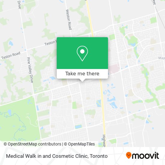 Medical Walk in and Cosmetic Clinic map