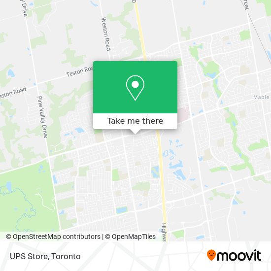 UPS Store map