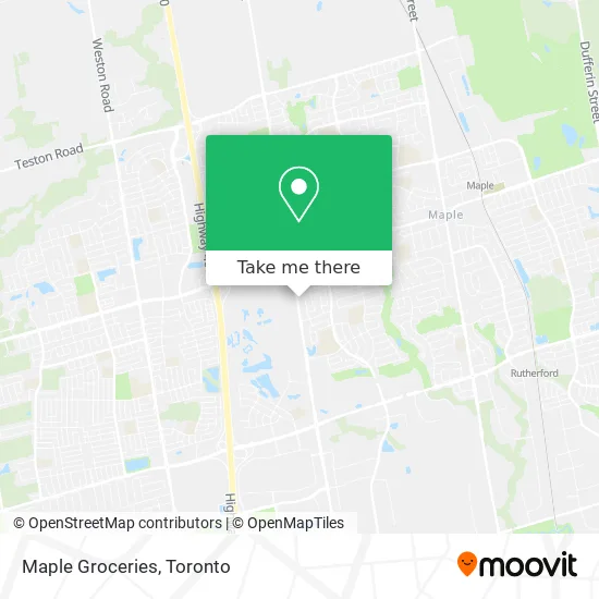 Maple Groceries map