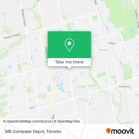 MB Computer Depot map