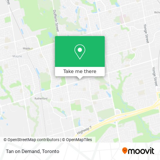 Tan on Demand map