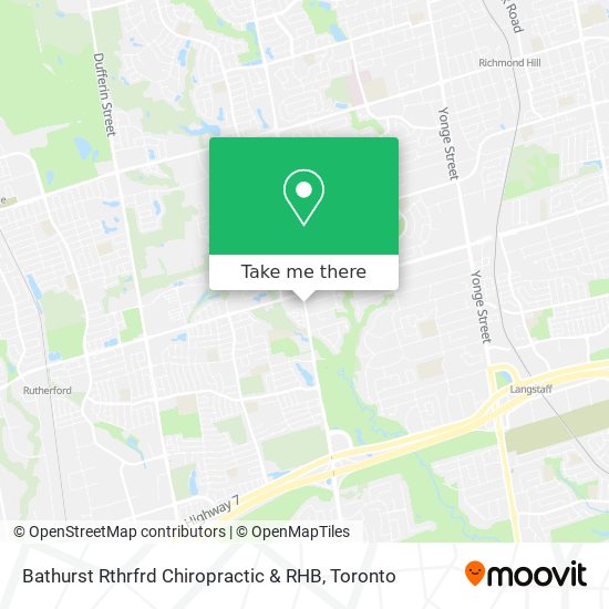 Bathurst Rthrfrd Chiropractic & RHB map