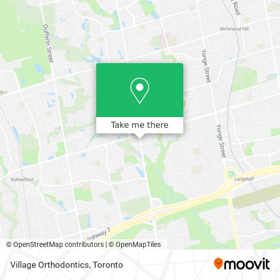 Village Orthodontics map