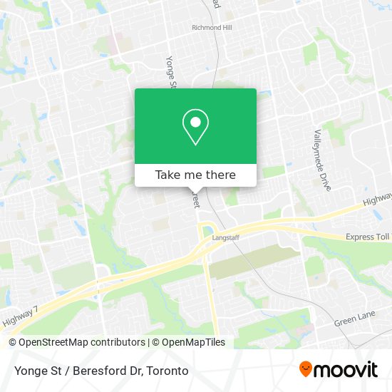 Yonge St / Beresford Dr map