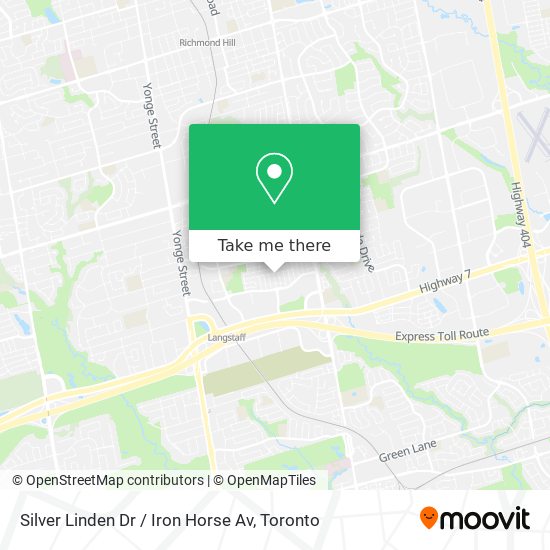 Silver Linden Dr / Iron Horse Av map