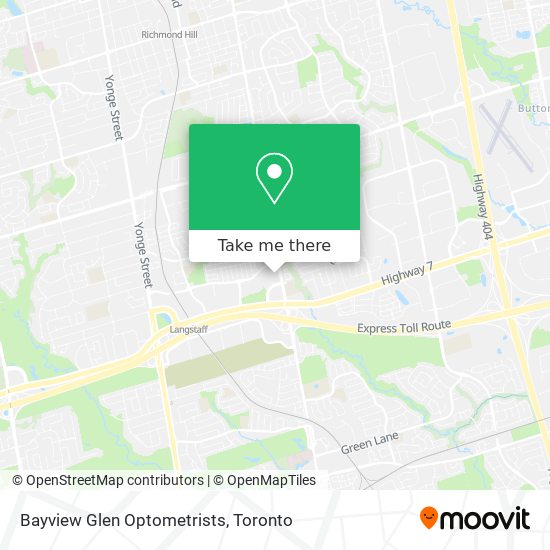 Bayview Glen Optometrists map