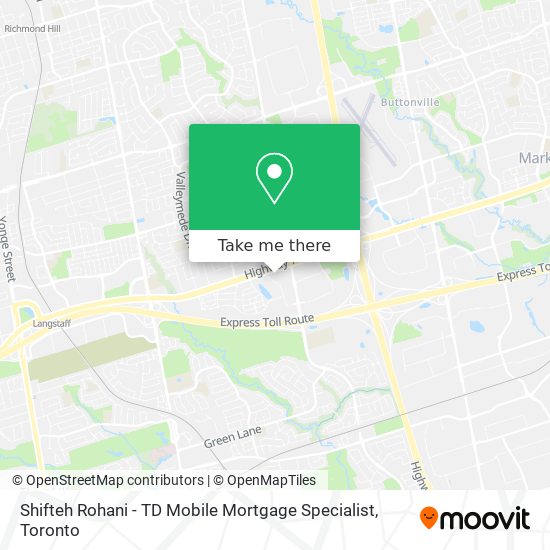 Shifteh Rohani - TD Mobile Mortgage Specialist map