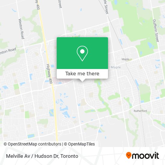 Melville Av / Hudson Dr map