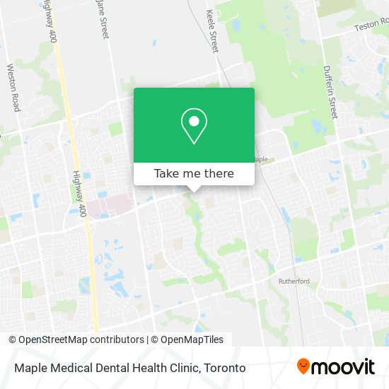 Maple Medical Dental Health Clinic plan