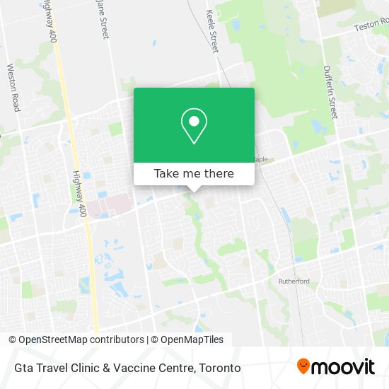 Gta Travel Clinic & Vaccine Centre plan