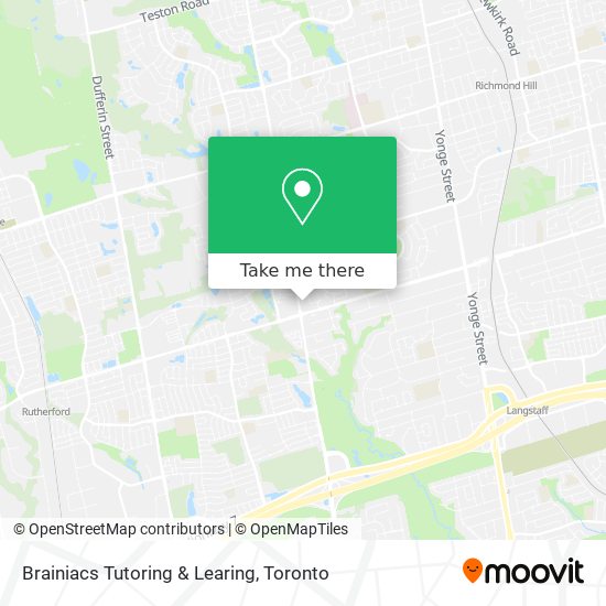 Brainiacs Tutoring & Learing map