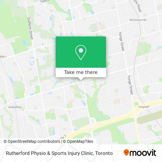 Rutherford Physio & Sports Injury Clinic map