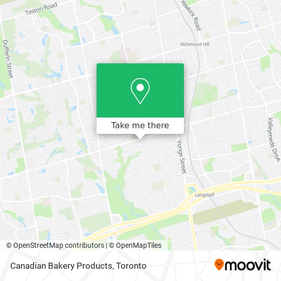 Canadian Bakery Products map