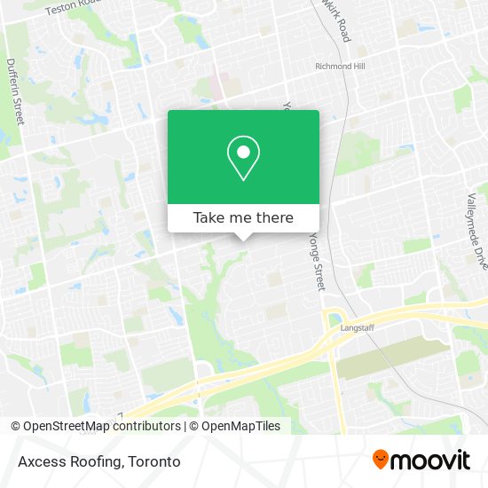 Axcess Roofing map