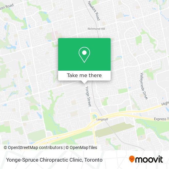 Yonge-Spruce Chiropractic Clinic plan