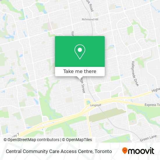 Central Community Care Access Centre map