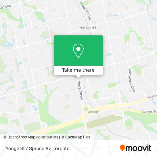 Yonge St / Spruce Av map