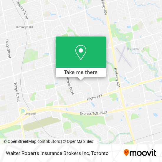 Walter Roberts Insurance Brokers Inc map